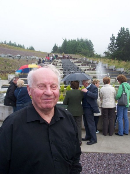 Tom Goggin, Kilcorney who was singing with the Duhallow Choir at the opening of the water feature at Millstreet Country Park