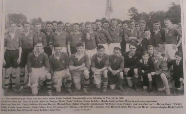 The Millstreet Team that won the Cork County Senior Football Championship in 1948