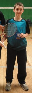 2013-02-05 Thomas Howard from Dromtarriffe Badminton Club who will be travelling to Barcelona in February representing Ireland