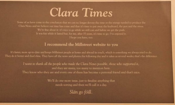 20 Clara News Milestone Feb. 2013