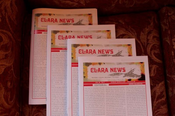 Following over three decades of publication the final issue of "Clara News" is now available. Sincere thanks to All who contributed to its great success. (S.R.)