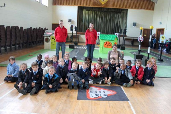 Over the past two days Millstreet Primary Schools have been attending a superb Road Safety Workshop in Millstreet G.A.A. Community Hall with two wonderful Instructors - Rachel and Brian.  The very important messages of Road Safety were communicated in such a brilliant and helpful manner.  This Scheme is nationwide.  We recorded a brief sequence also for LTV2's Autumn schedule.  (S.R.)