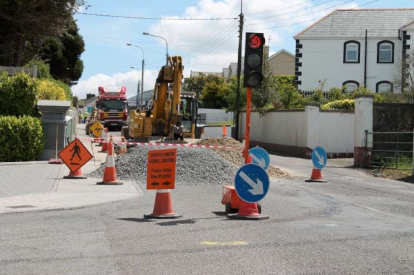 Impressive improvements  being carried out today as road works were in place at Killarney Road, Millstreet.  (S.R.)