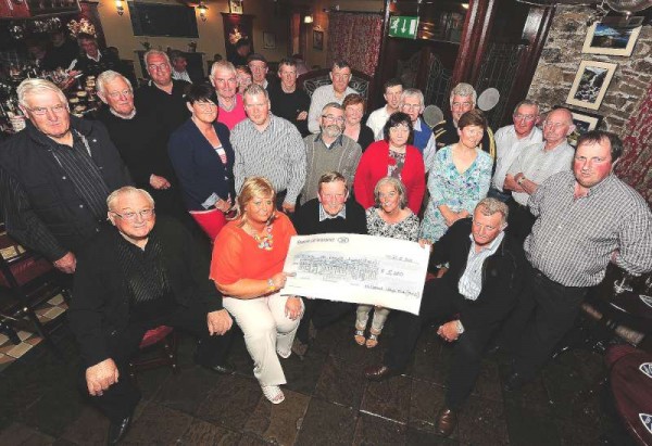 Millstreet Vintage Club makes the official presentation of a €5,000.00 cheque to Mairéad Daly (representing