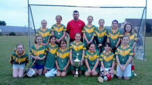 2013--8-24 Millstreet U11 Camogie team which won the Avandhou U11B League