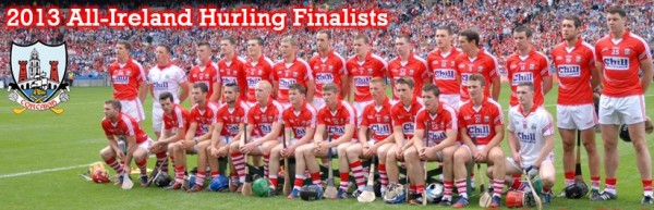 2013-08-11 Cork Senior Hurlers before the Dublin Semi-Final - second from right is Mark Ellis