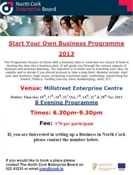 2013-09 Start your Own Business - poster