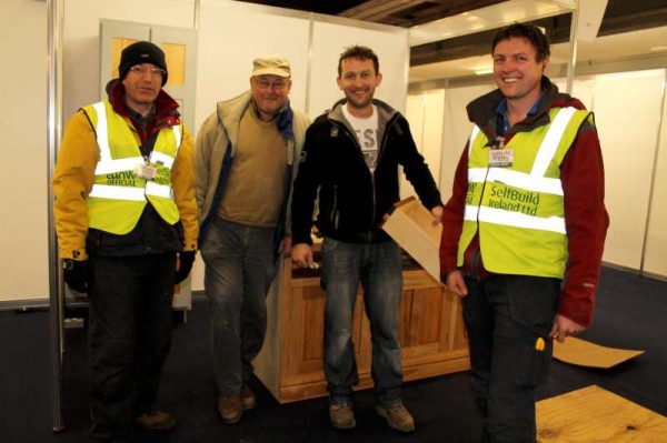 Clive and Brian pictured with Donal & Gerard Murphy of Newmarket - one of the many prestigious exhibitors at the Show.