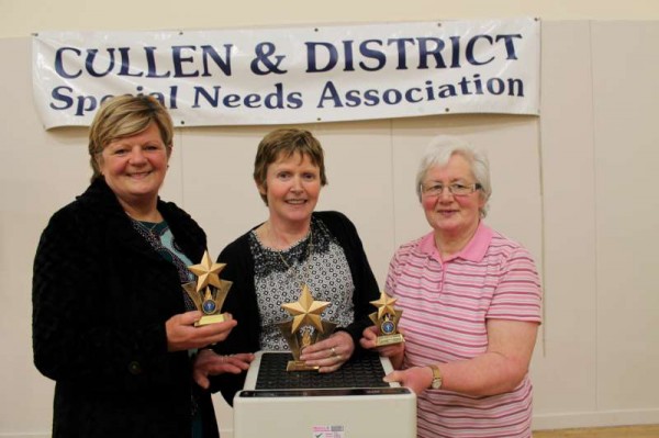 Winners in the Ladies Weight-loss Programme - from left Pauline Reen, Boherbue; Breda Fitzgerald, Millstreet;  Mary Murphy, Kiskeam.  In the Men's category - Anthony Barry of Station Rd., Millstreet was first with a very impressive weight loss of 37lbs..