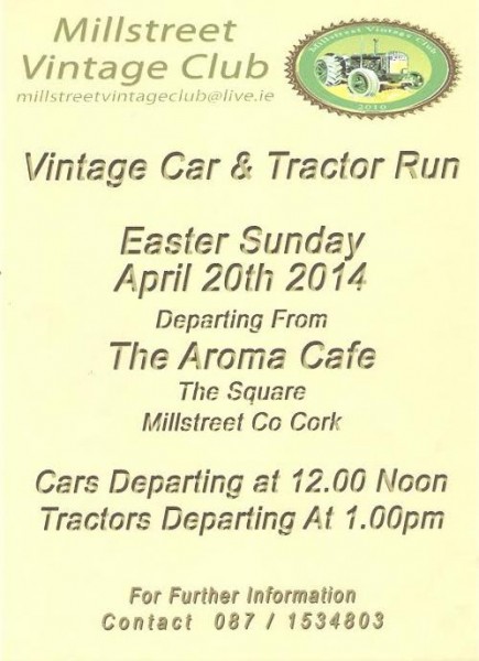 2014-04-20 Vintage Car and Tractor Run - poster