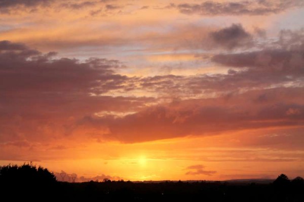 Sunset on 5th May 2014 in Millstreet