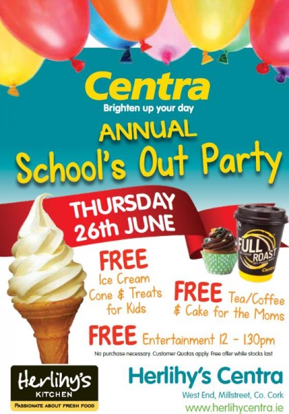 2014-06-26 Centra Annual School's Out Party - poster