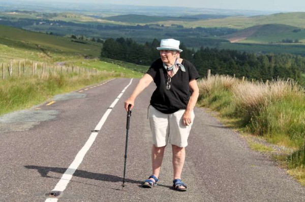 Mary write a superb blog which is read worldwide - more about this most interesting aspect of Mary's inspirational approach to life later.  Here we note how impressed she was by the panoramic scenery on her way to Rylane on the Butter Road.   She met a host of marvellous people along her journey including Tom Goggin who presented her with an excellent book on "Mahon's Rock".  Mary certainly intends to return on another occasion.   Friday provided perfect weather for walking.  (S.R.)