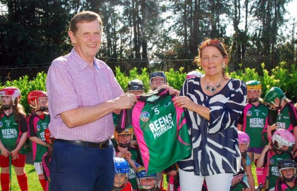 2014-08-23 Frank Reen with Bridget Buckley, chairperson of Millstreet Camogie.-800