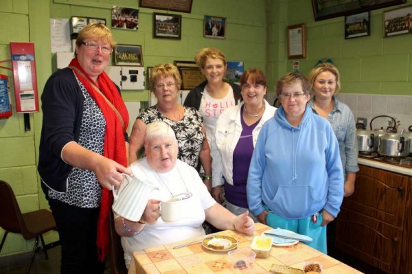 Patricia Guerin (seated) with some of her wonderfully dedicated Team coordinated a very successful Coffee Morning at Millstreet GAA Community Hall this Tuesday morning.   Click on the images to enlarge.  (S.R.)