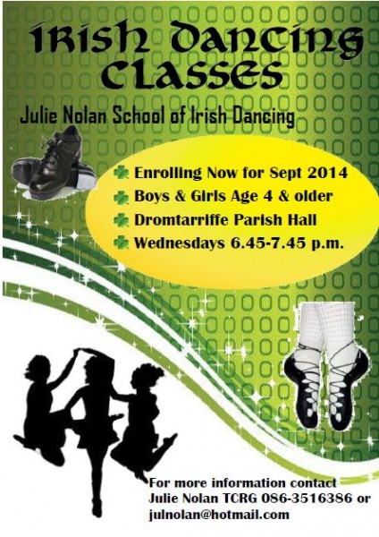 2014-09-04 Julie Noonan School of Irish Dancing - advert