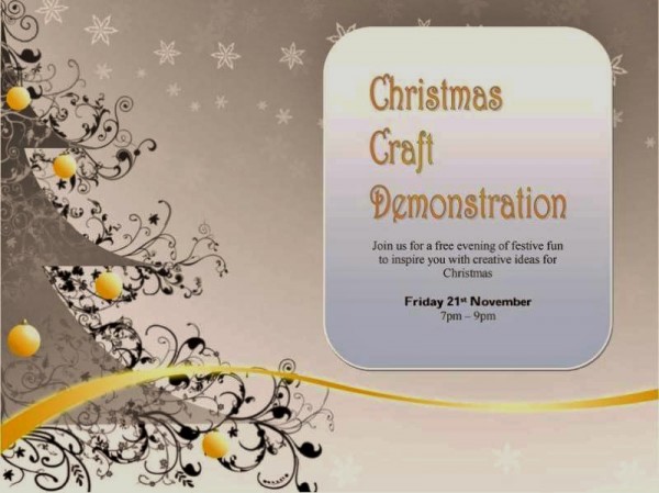 Christmas craft Demo poster 2014-800