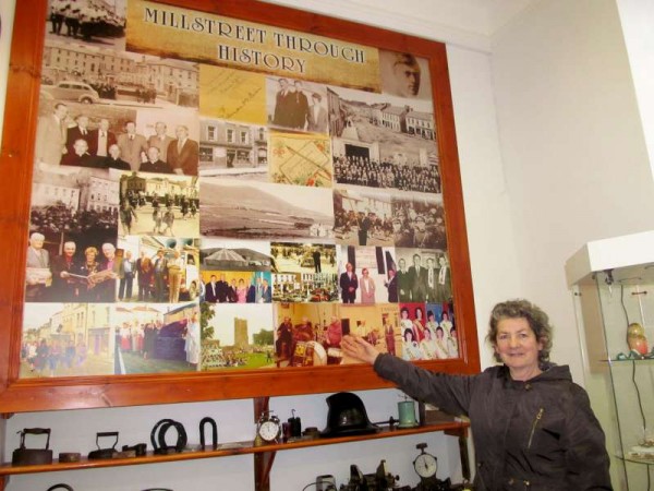 Mary O'Mahony, Coordinator supreme of Millstreet Actively Retired Association (M.A.R.A.) visited Millstreet Museum on Thursday to explore the possibility of an historical presentation for the Association in February 2015.  Click on the images to enlarge.  (S.R.)