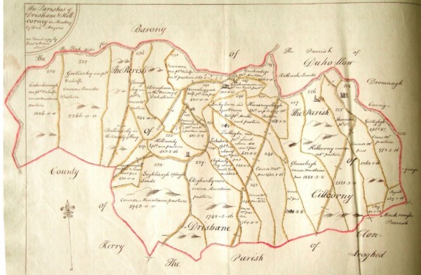 1670 Downes Survey - Parishes of Drishane and Kilcorney 01