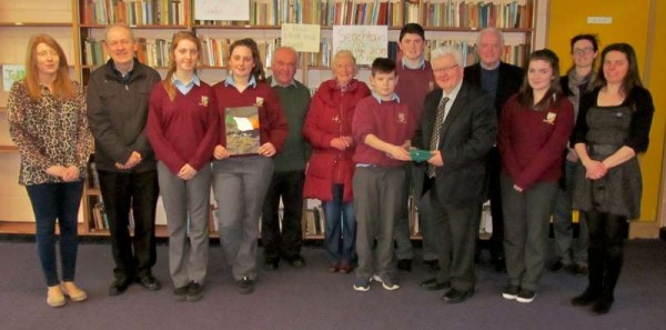 Millstreet Community School registering with the Thomas F. Meagher Foundation which seeks to promote pride and respect for our National Flag.   Click on the images to enlarge.  (S.R.) 