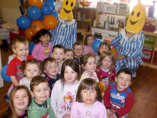 National Pyjama Day in Rathcoole Playschool. This year the chosen Charity was Irish Autism Action.. We would like to thank all the parents for their generosity. 