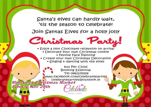 2015-11-29 Christmas Party Invite - Millstreet Christmas Market