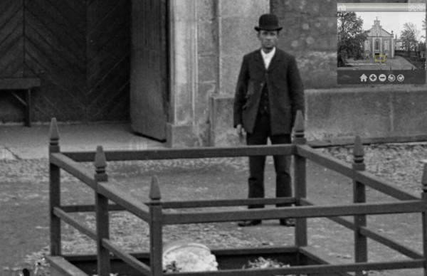 1900s Jack 'the Clerk' Murphy in front of Millstreet Church