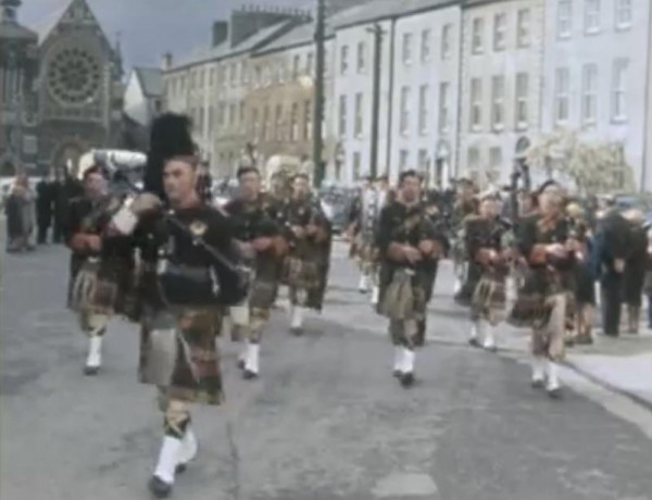 1966 Millstreet Pipe Band lead out the 50th anniversary Parade of the 1916 Rising in Tralee 02