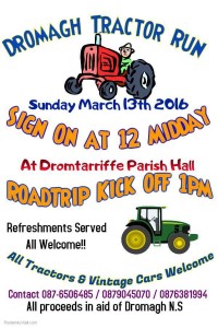 2016-03-13 Dromagh Tractor Run - poster