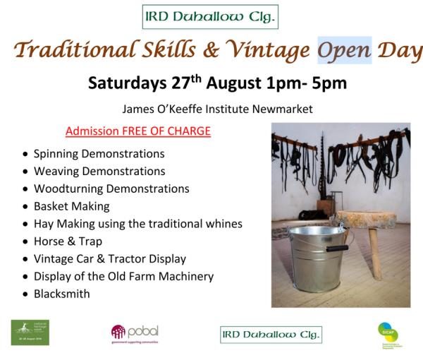 2016-08-27 Traditional Skills & Vintage Open Day IRD - poster