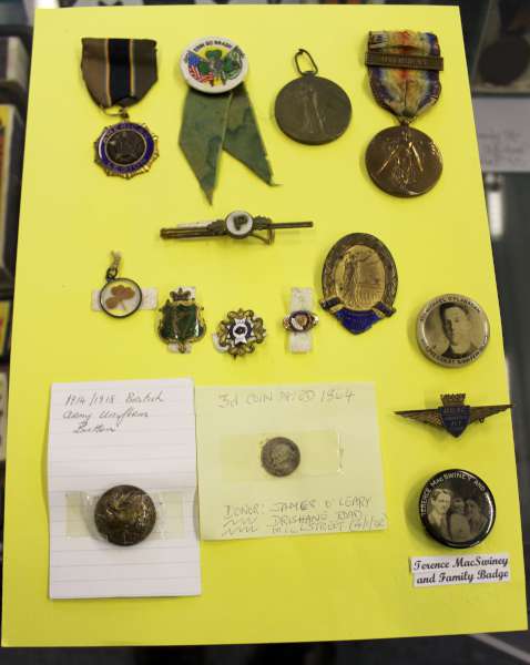 4Terence McSwiney Badge at Millstreet Museum -600