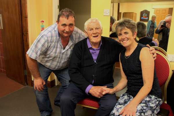 Finally we chat about Big Tom McBride's magnificent Concert/Dance at Killarney's INEC last Sat. night.  Here we include William & Ita Fitzgerald with the Living Legend whom I was also privileged to meet!