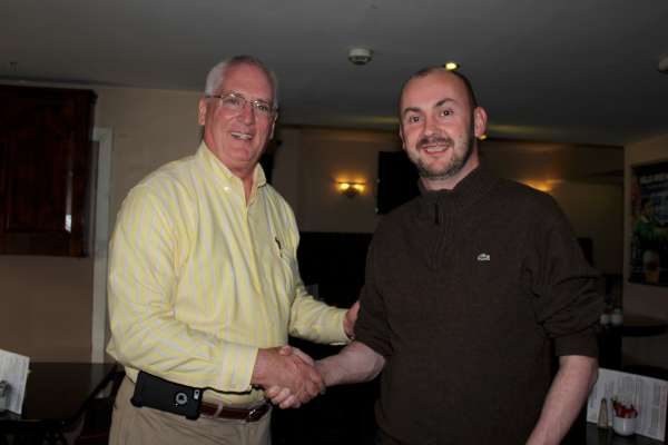 Patrick W. O'Leary from Kentucky, USA receives a royal welcome as he arrives at the Wallis Arms Hotel, Millstreet. Patrick is attending the O'Leary Clan Gathering in Inchigeelagh while over in Dromtariffe the O'Keeffe Clan Gathering got off to a great start. All of the Gatherings are full of splendid activities over the weekend. Click on the images to enlarge. (S.R.)