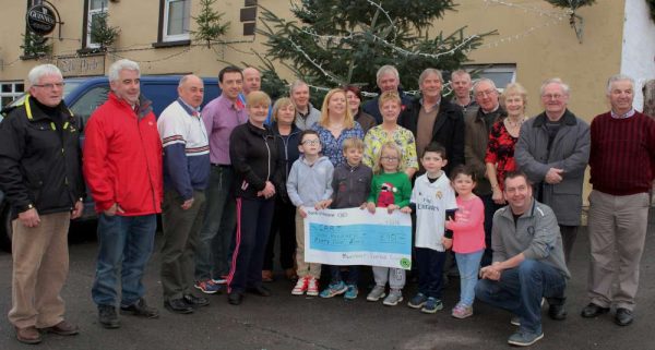 Presentation of impressive cheque by Millstreet Vintage Club to C.A.R.T. at Carriganima on Sunday, 4th Dec. 2016. Click on the images to enlarge. (S.R.)